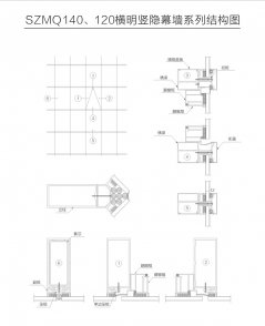 幕墻系列SZMQ140、120橫明豎隱系列